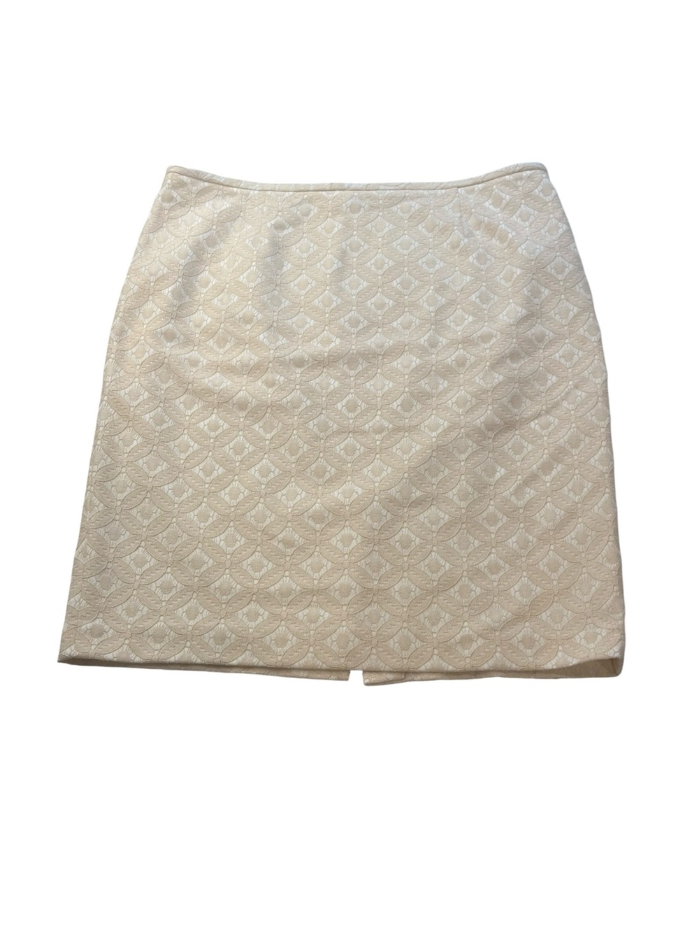 Calvin Klein Cream Ivory Textured Lace Mini Skirt Size 14 Women